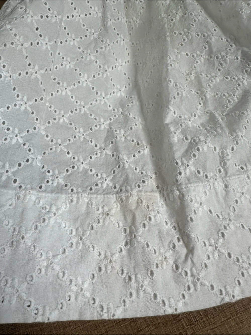Ralph Lauren White Eyelet Sleeveless Dress for Girls